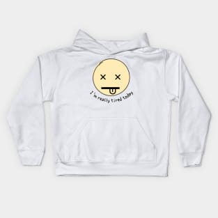 i am really tired Kids Hoodie